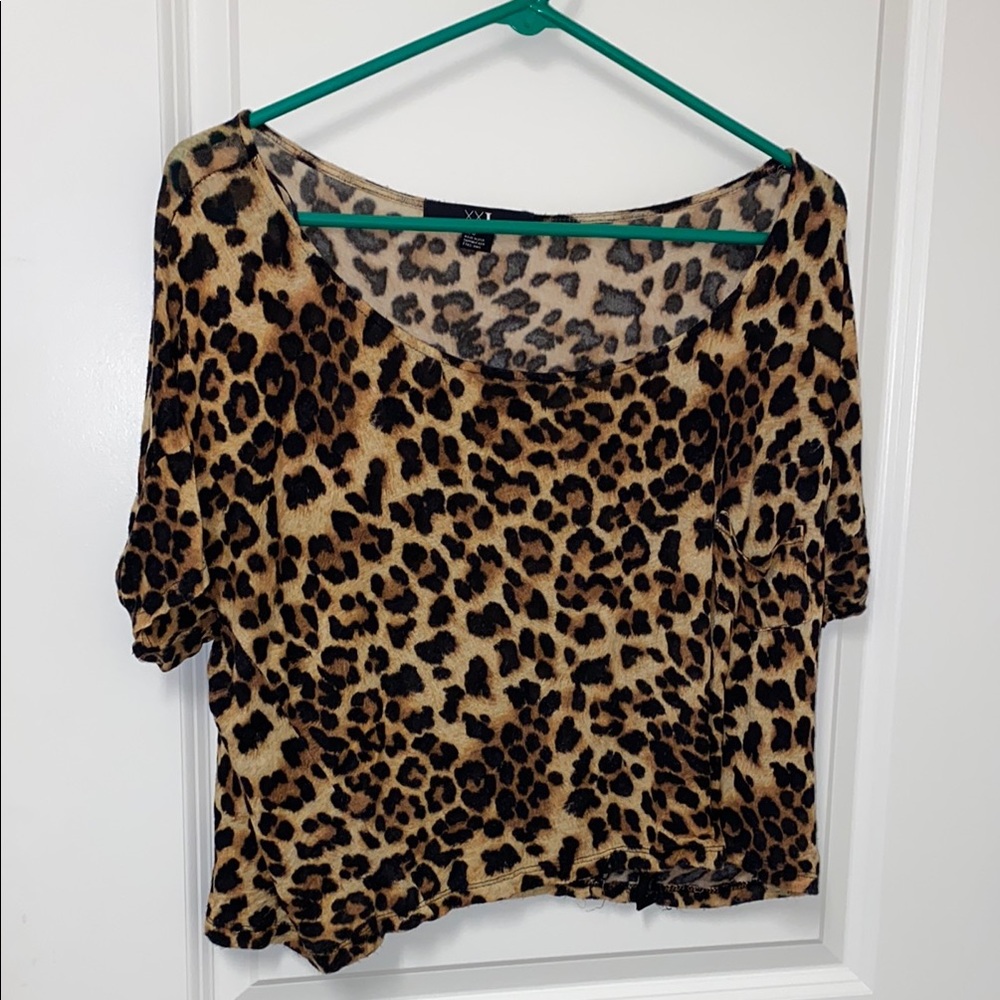 Leopard Print Crop Top